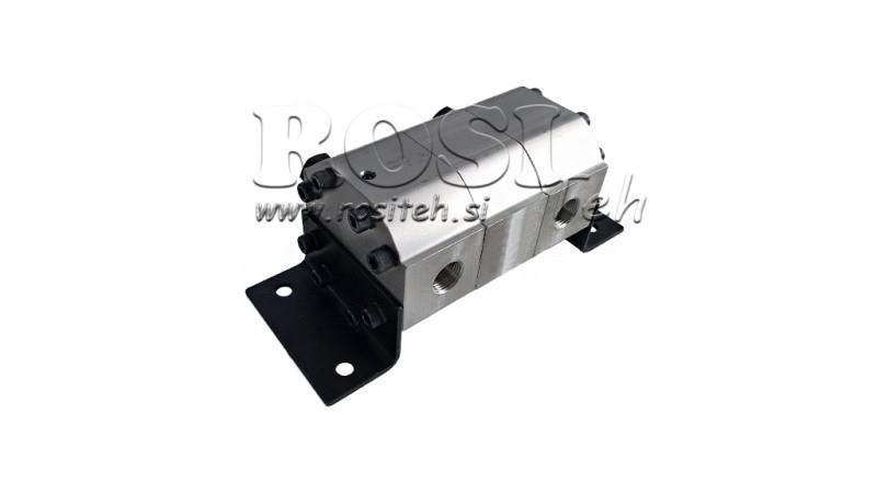 HYDRAULISK VÄXEL PUMP FLÖDE 2/1 (15-1- 30.3lit - max.240bar) 7.4cc/SEG