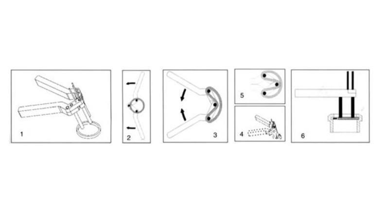 Werkzeug zum Austausch von Hydraulikdichtungen
