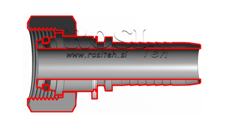 HYDRAULICKÁ PRÍPOJKA DKOL 10 L SAMICA DN6-M16x1,5