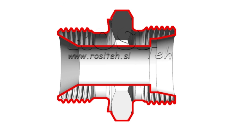 HYDRAULICKÝ DVOJITÝ SKRUTKOVÝ SPOJ AL15-BSP3/8