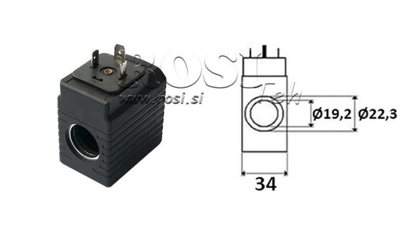 BOBINA ELETTROMAGNETICA 24V DC - YE45 - fi 19.2mm-50mm 30W