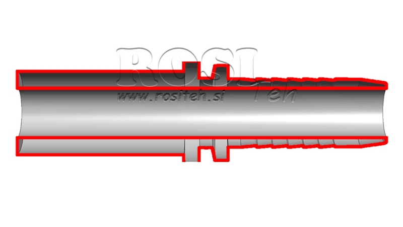ȚEAVĂ DE CONEXIUNE HIDRAULICĂ TRANSIȚIE DREAPTĂ DN8-d.12