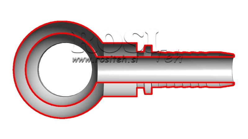HYDRAULICKÉ PŘIPOJENÍ RNR OČKO DN16-M22X1,5
