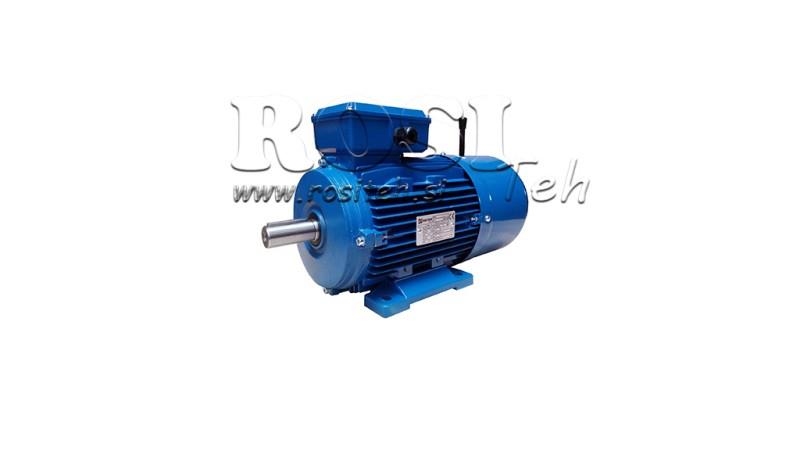 0,37kW-ELEKTROMOTOR MIT BREMSE MSH 71 2-4_1370umd 3Phas beine-B3