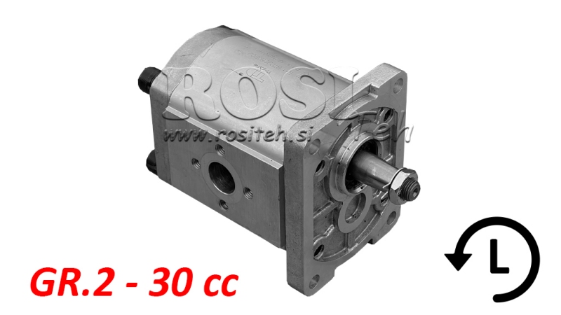 HYDRAULIC PUMP GR.2 30 CC LEFT - FLANGES