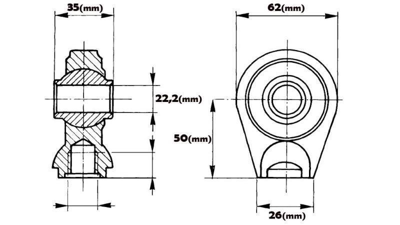 welding bearing round fi 22.2/26