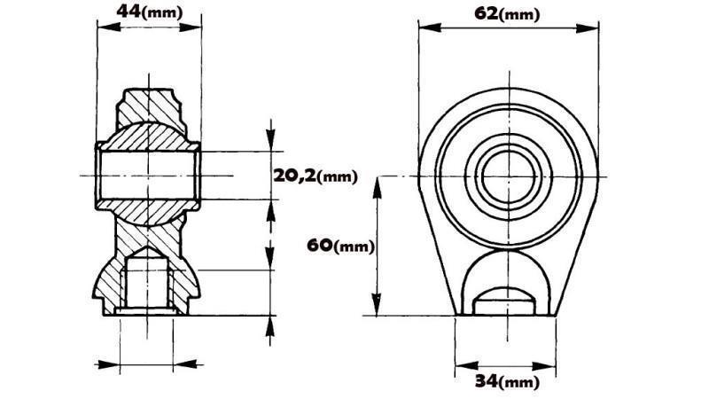 welding bearing round fi 20.2/34