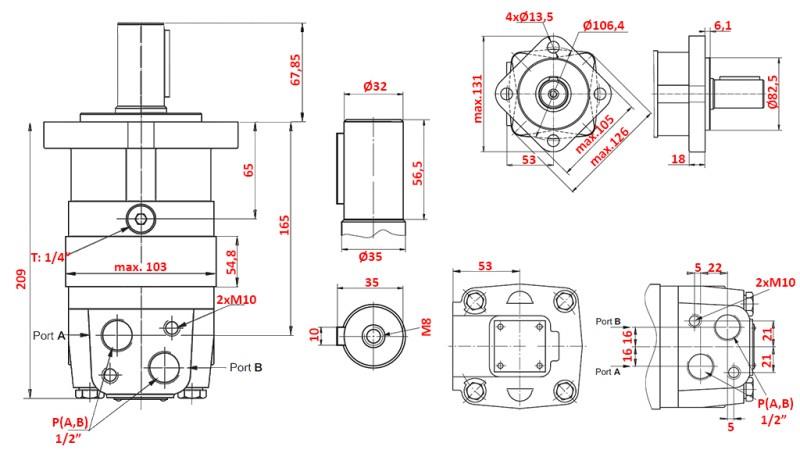 HIDROMOTOR MS 315