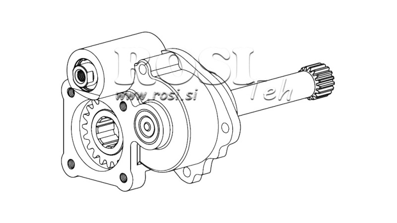 GEAR DRIVE FOR HYDRAULIC PUMP - MERCEDES G3/65-90 UNIMOG