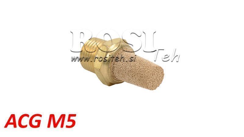 PNEUMATIC BRASS EXHAUST MUFFLER ACG M5 (HIGH)