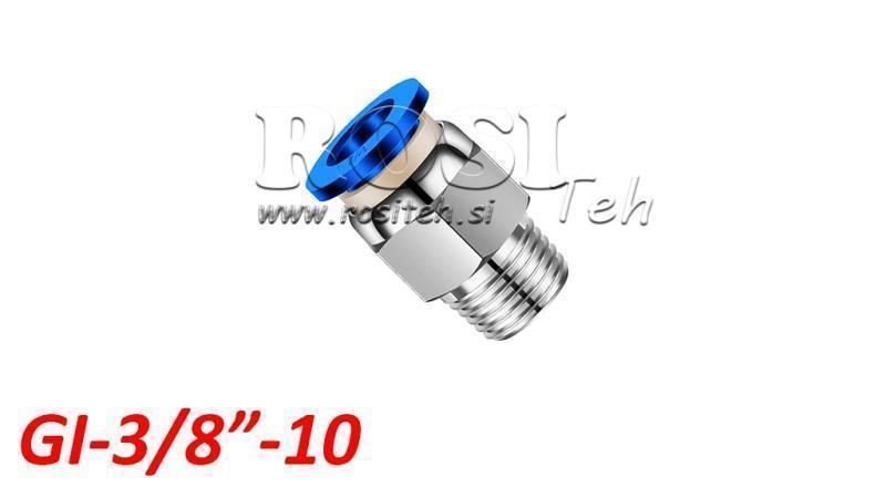 PNEUMATIC PLUG STRAIGHT CONNECTION TPA WITH THREAD GI-038-10