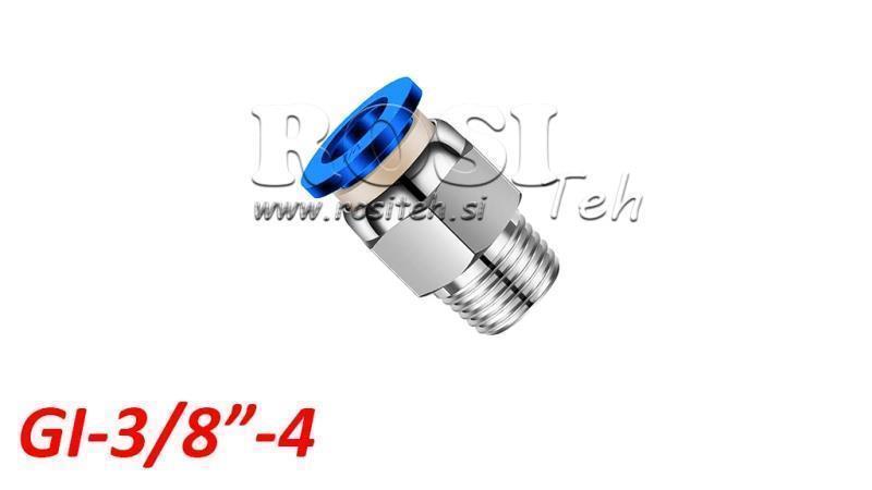 PNEUMATIC PLUG-IN STRAIGHT CONNECTION TPA WITH THREAD GI-038-4