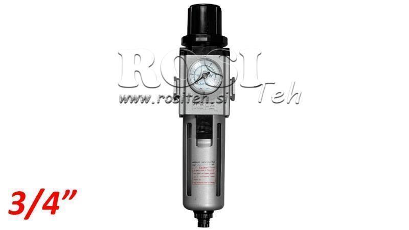 PNEVMATSKI FILTER REGULATOR 600 G3/4 40µ 0-10b
