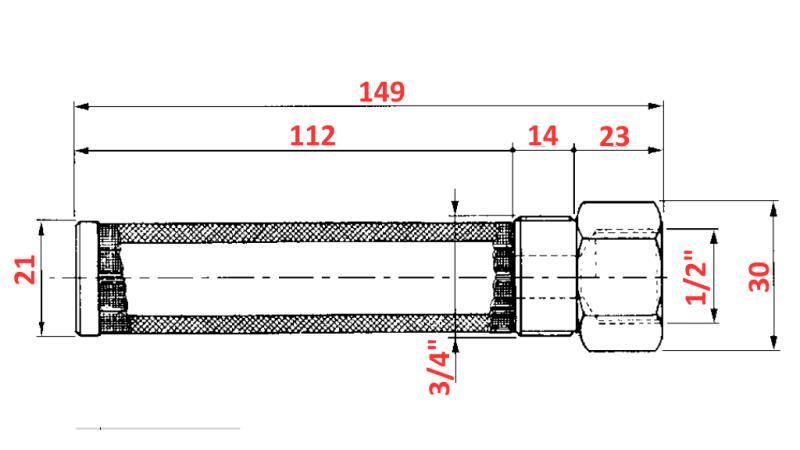 HIDRAULIKUS CSŐ SZŰRŐ 250 μm 1/2