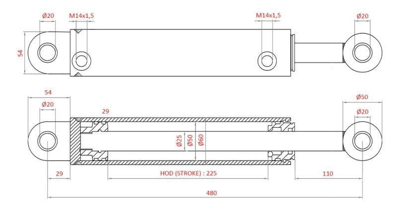 HIDRAULIKUS KORMÁNY HENGER FIAT-NEW HOLLAND OEM-5189893