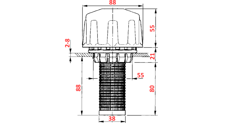 HYDRAULICKÝ PLNIACI FILTER PVC - VEĽKÝ