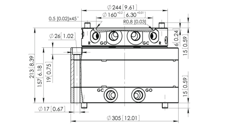 ROTATEUR HYDRAULIQUE CPR8-01 33000-8000 KG