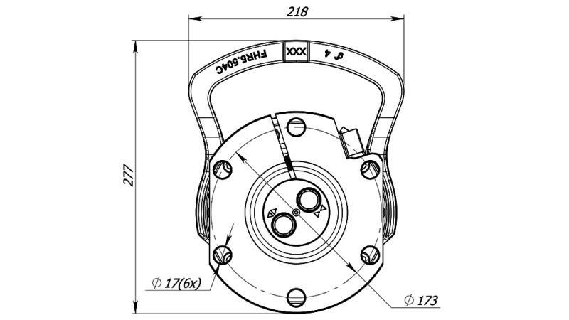 HIDRAULIKUS FORGATÓ 5500/3250 KG KARIMÁVAL