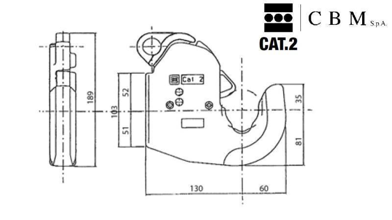 AUTOMATISCHER ANSCHWEIßHAKEN FÜR UNTERLENKER KAT.2 CBM