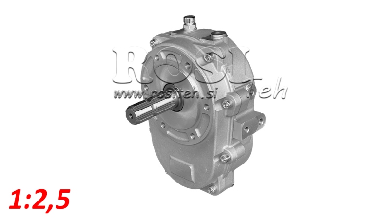 GEARBOX FOR CAST IRON PUMP 1:2,5 MALE