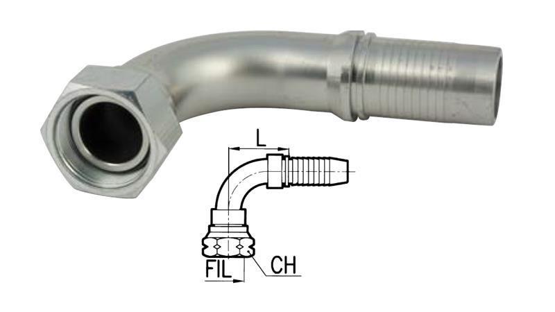 FEMALE BSP CONNECTION ELBOW 90