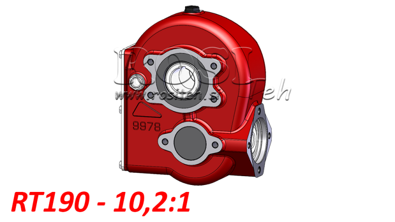 REDUKTOR - SZOROZÓ RT190  HIDRAULIKUS MOTOR MP/MR/MS arány 10,2:1