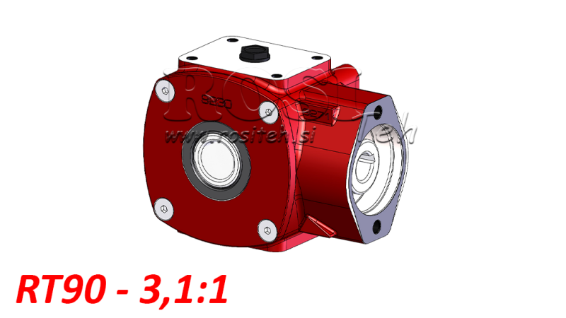 REDUKTOR - MULTIPLIKATOR RT90 ZA HIDROMOTOR MP /MR odnos 3,1:1