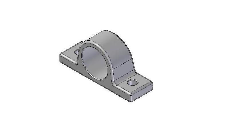 HOLDER FOR TELESCOPIC CYLINDER DIAMETER 55