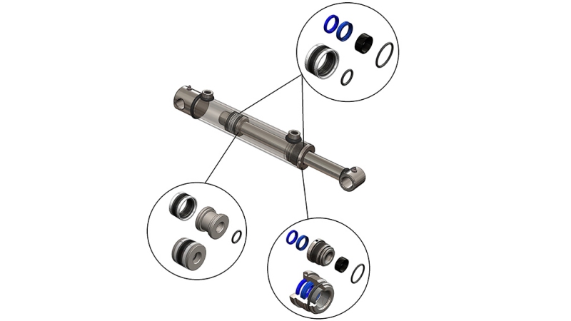 DICHTUNGENSET FÜR HYDRAULIK ZYLINDER 100/60