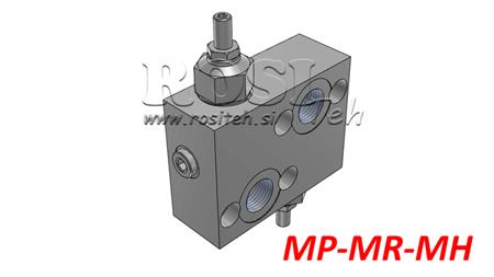 HIDRAVLIČNI REGULATOR TLAKA 10-180 BAR ZA HIDROMOTOR MP-MR-MH