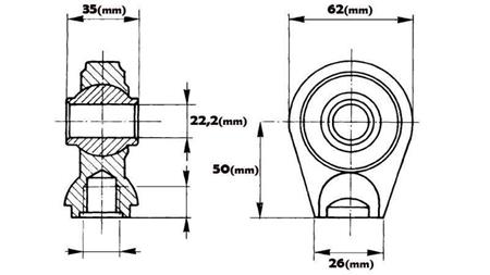 welding bearing round fi 22.2/26