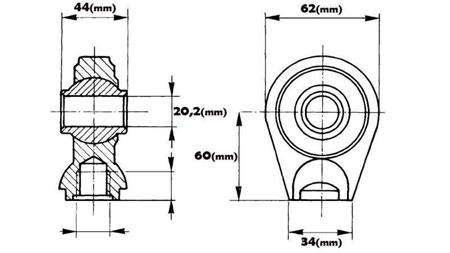 welding bearing round fi 20.2/34