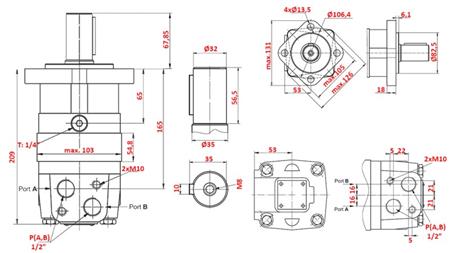 HYDRAULIC MOTOR MS 315