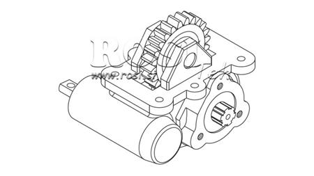 GEAR DRIVE FOR HYDRAULIC PUMP - IVECO 2828 MECHANIC