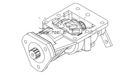 SAÍDA PARA BOMBA HIDRÁULICA - IVECO 2826