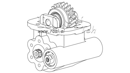 UDGANG TIL HYDRAULISK PUMPE - IVECO 2855