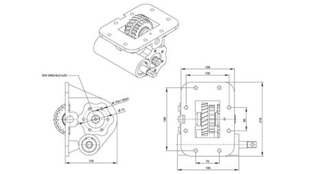 GEAR DRIVE FOR HYDRAULIC PUMP - ISUZU MOZ 06 MECHANIC