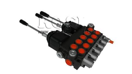 VALVOLA IDRAULICA 5xP40 + 2x JOYSTICK