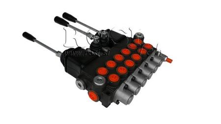 VALVOLA IDRAULICA 6xP40 + 2x JOYSTICK