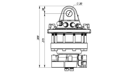 HIDRAULIČNI ROTATOR 5500/3250 KG SA PRIRUBNICOM