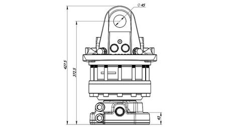 HIDRAULIKUS FORGATÓ 16000/8000 KG KARIMÁVAL