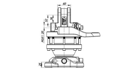 HIDRAULIČNI ROTATOR 3000/1500 KG SA PRIRUBNICOM