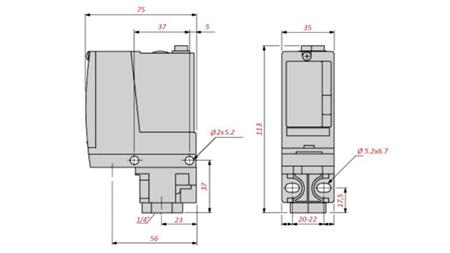 SINGLE ADJUSTING PRESSURE SWITCH 20-300BAR XMLA300D2S11