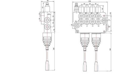 VALVOLA IDRAULICA 4xP80 + 2x JOYSTICK