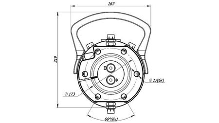 HIDRAULIKUS FORGATÓ 16000/8000 KG KARIMÁVAL