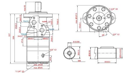 HIDROMOTOR B/MR 100 - Z ZAVORO
