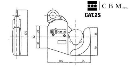 AUTOMATISCHER ANSCHWEIßHAKEN FÜR UNTERLENKER KAT.2S CBM