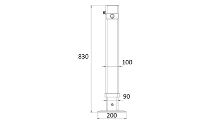 HIDRAVLIČNA NOGA DVOSMERNA 540mm - 2.800kg