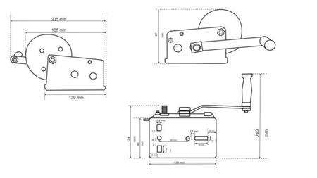 RUČNO VITLO DWK 12 - 540 kg - PLETENICA