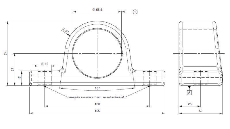 TELESCOPIC CYLINDER BRACKET FI55